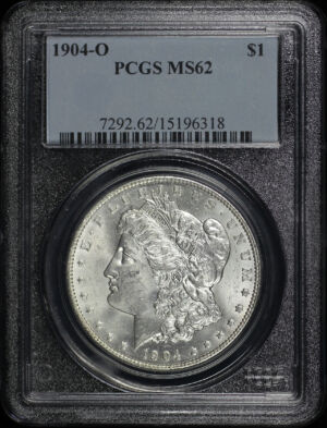 Obverse of this 1904-O Morgan Dollar PCGS MS-62
