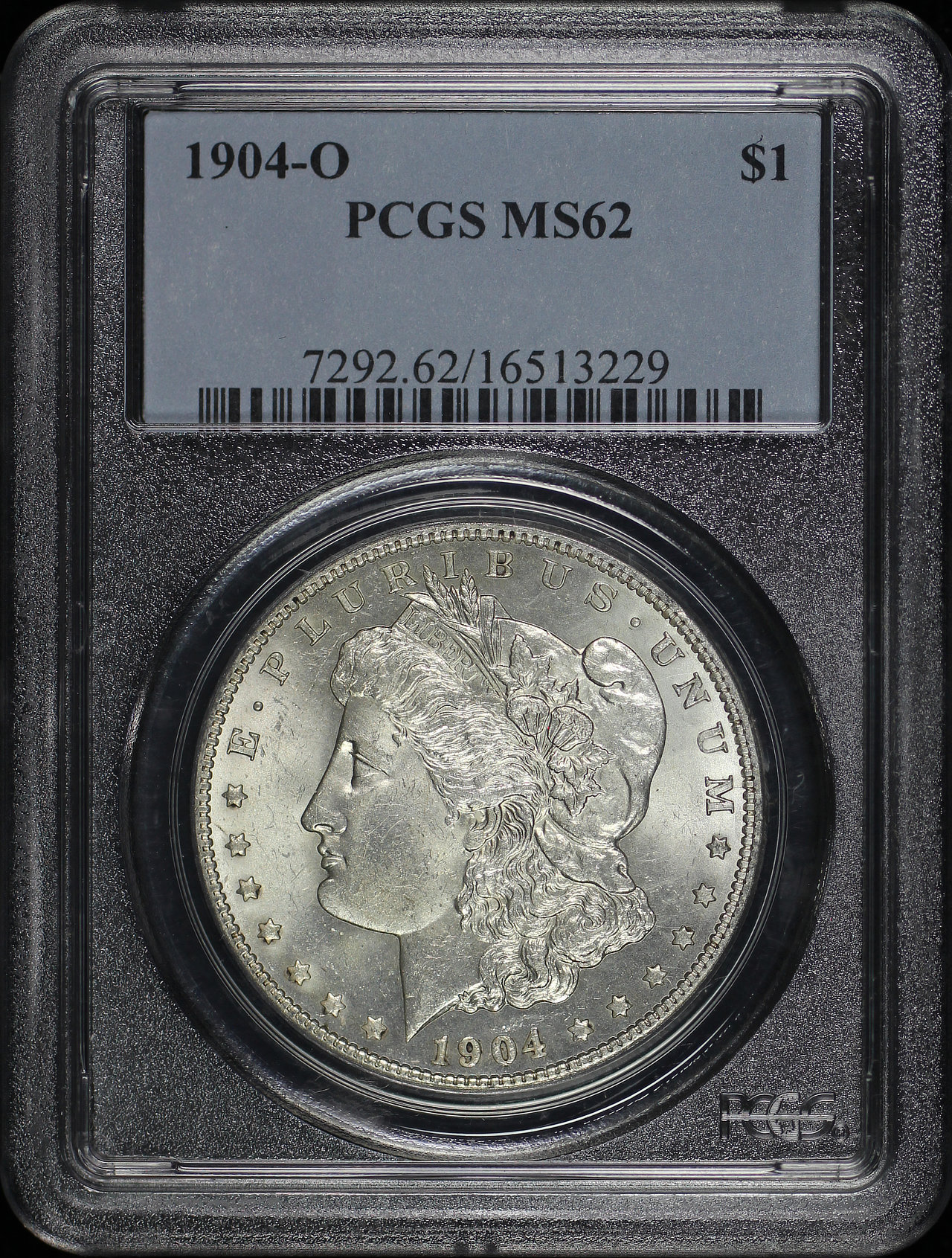 Obverse of this 1904-O Morgan Dollar PCGS MS-62