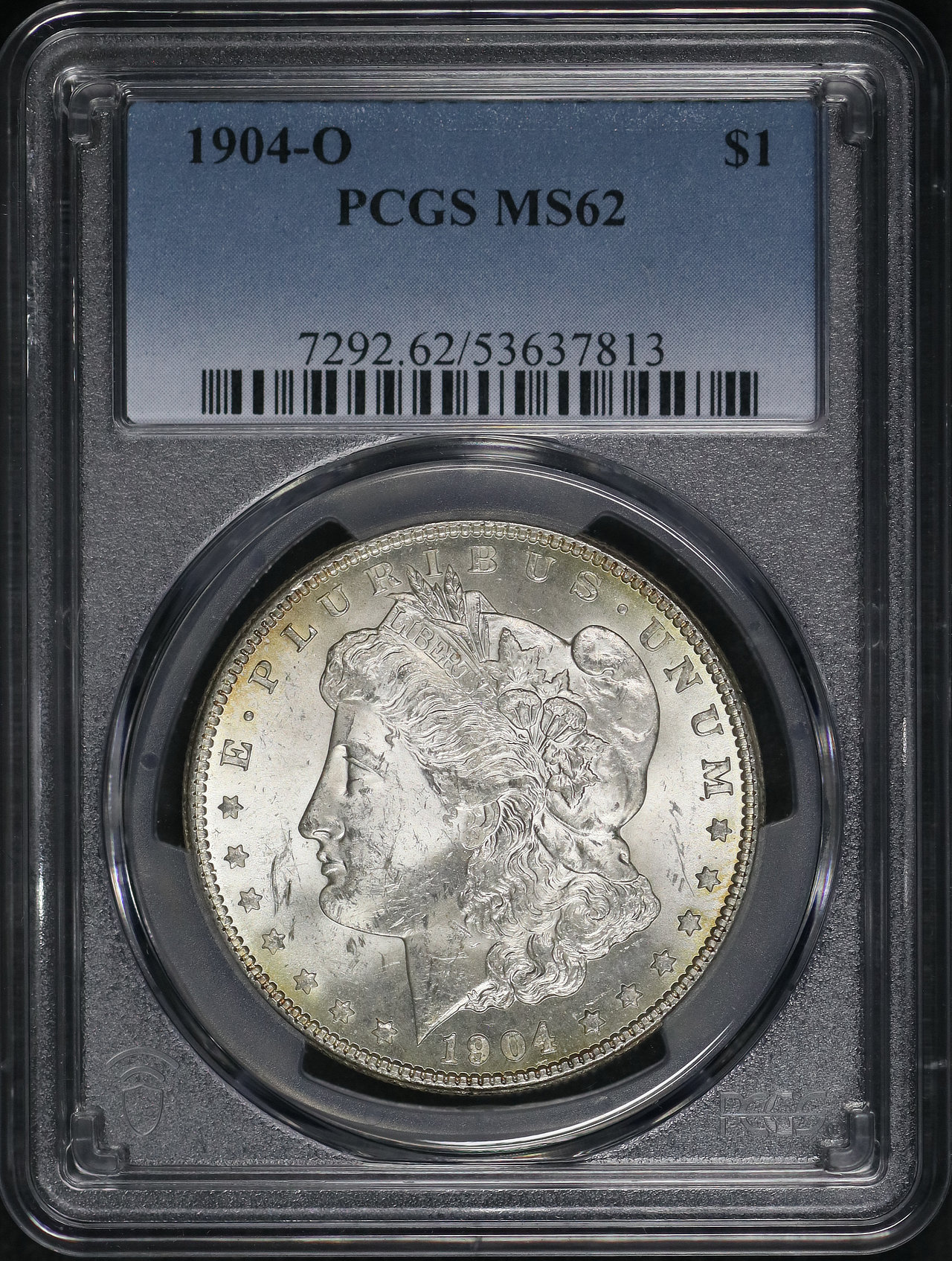 Obverse of this 1904-O Morgan Dollar PCGS MS-62