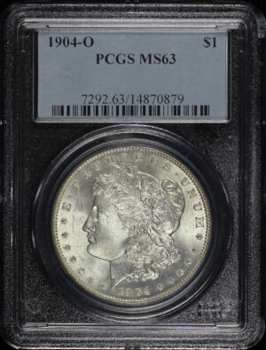 Obverse of this 1904-O Morgan Dollar PCGS MS-63