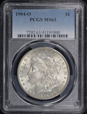Obverse of this 1904-O Morgan Dollar PCGS MS-63