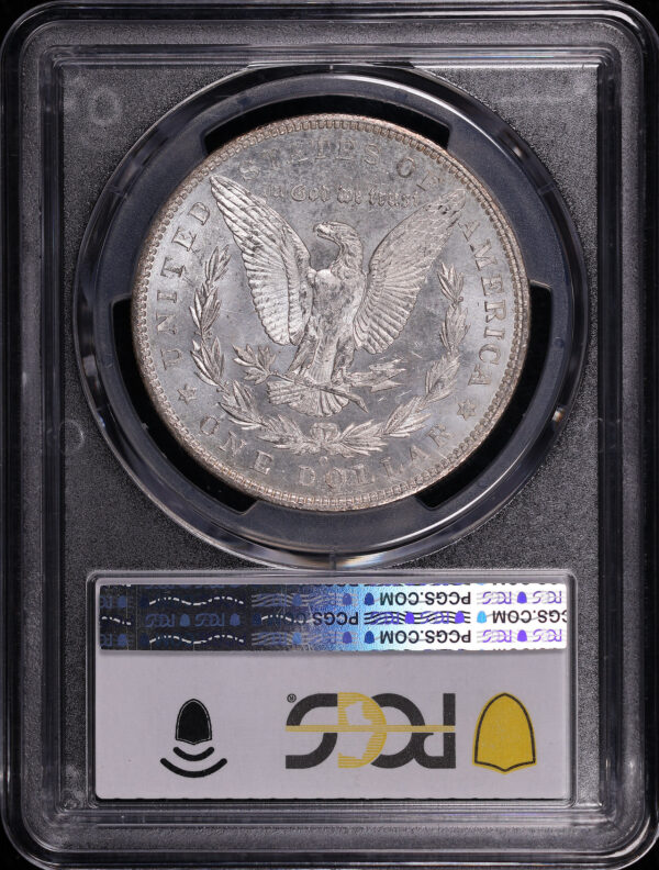 Reverse of this 1904-O Morgan Dollar PCGS MS-63 – Sunset Hue Obverse End of Roll Toning