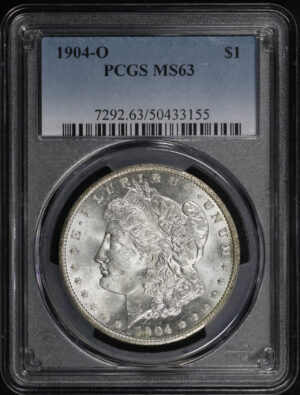 Obverse of this 1904-O Morgan Dollar PCGS MS-63