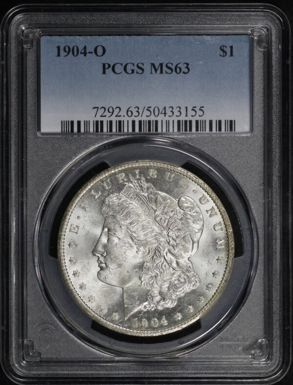 Obverse of this 1904-O Morgan Dollar PCGS MS-63