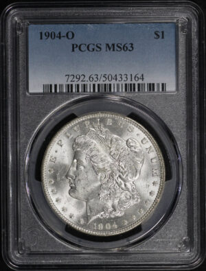 Obverse of this 1904-O Morgan Dollar PCGS MS-63