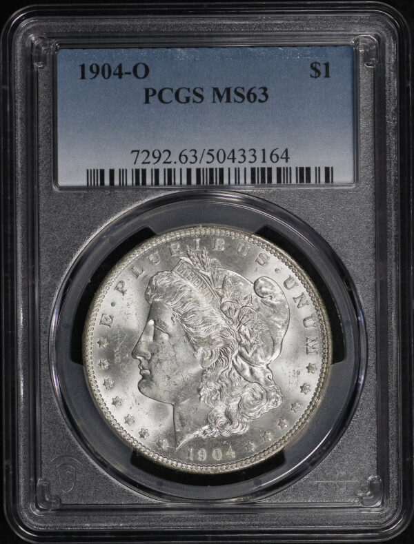 Obverse of this 1904-O Morgan Dollar PCGS MS-63