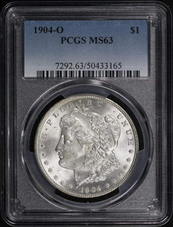 Obverse of this 1904-O Morgan Dollar PCGS MS-63