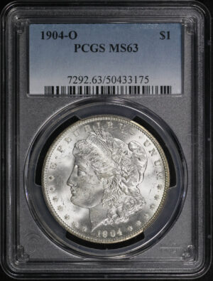 Obverse of this 1904-O Morgan Dollar PCGS MS-63