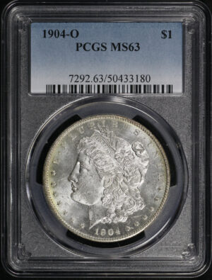 Obverse of this 1904-O Morgan Dollar PCGS MS-63