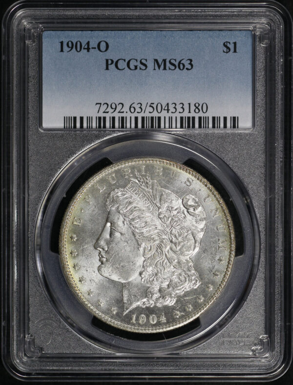 Obverse of this 1904-O Morgan Dollar PCGS MS-63