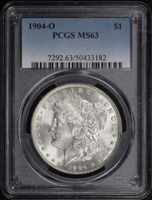 Obverse of this 1904-O Morgan Dollar PCGS MS-63