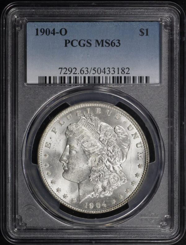 Obverse of this 1904-O Morgan Dollar PCGS MS-63
