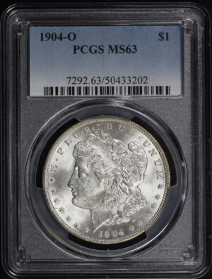 Obverse of this 1904-O Morgan Dollar PCGS MS-63