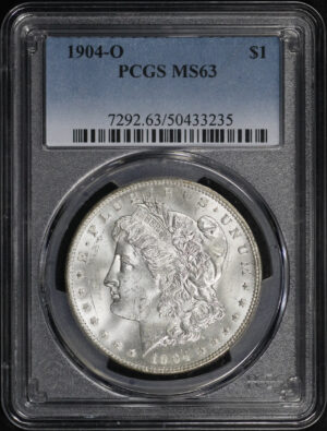 Obverse of this 1904-O Morgan Dollar PCGS MS-63