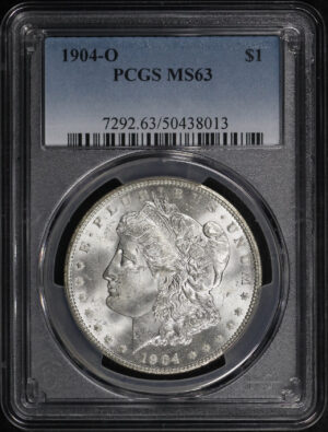 Obverse of this 1904-O Morgan Dollar PCGS MS-63