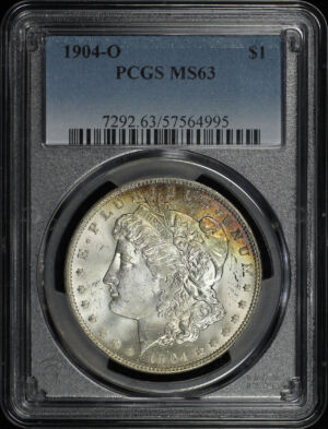 Obverse of this 1904-O Morgan Dollar PCGS MS-63