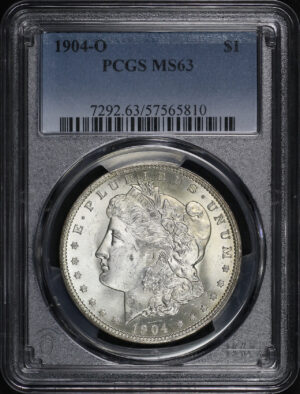 Obverse of this 1904-O Morgan Dollar PCGS MS-63