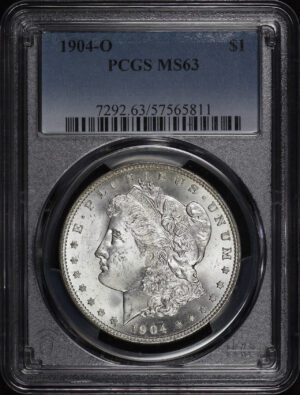 Obverse of this 1904-O Morgan Dollar PCGS MS-63