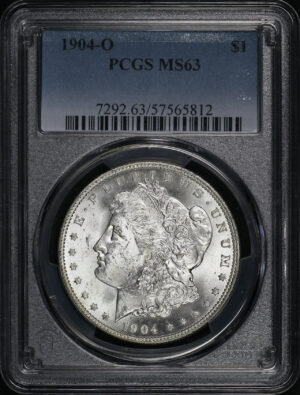 Obverse of this 1904-O Morgan Dollar PCGS MS-63