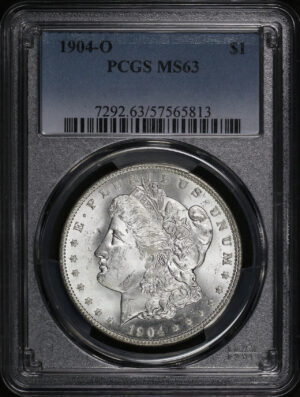 Obverse of this 1904-O Morgan Dollar PCGS MS-63