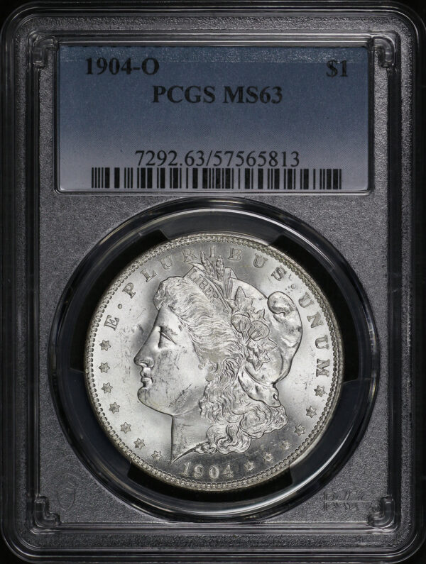 Obverse of this 1904-O Morgan Dollar PCGS MS-63