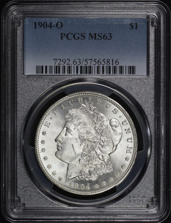 Obverse of this 1904-O Morgan Dollar PCGS MS-63