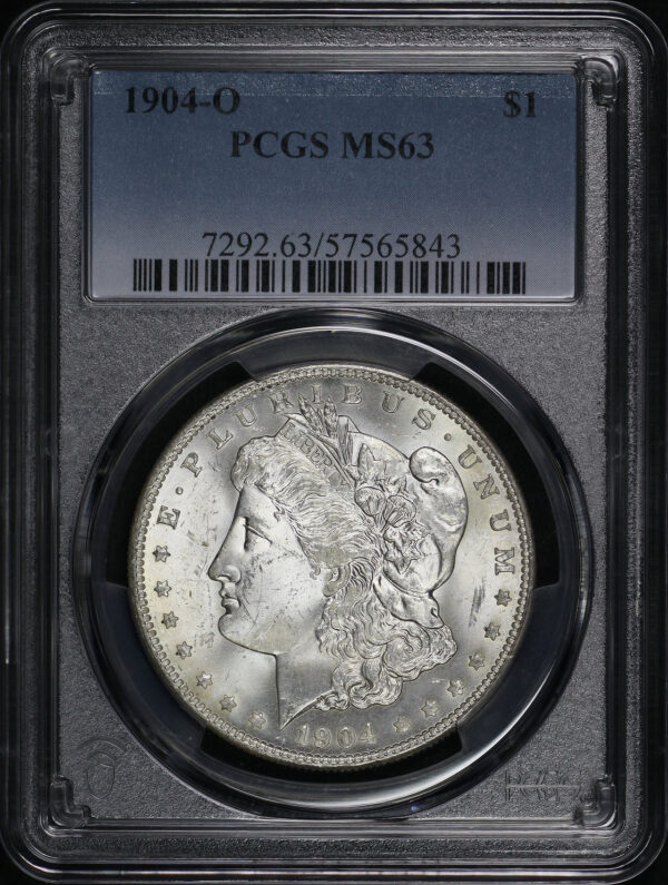Obverse of this 1904-O Morgan Dollar PCGS MS-63