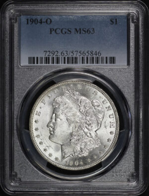 Obverse of this 1904-O Morgan Dollar PCGS MS-63