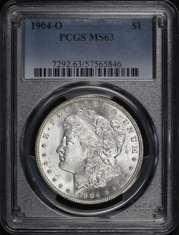 Obverse of this 1904-O Morgan Dollar PCGS MS-63