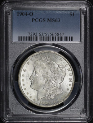 Obverse of this 1904-O Morgan Dollar PCGS MS-63