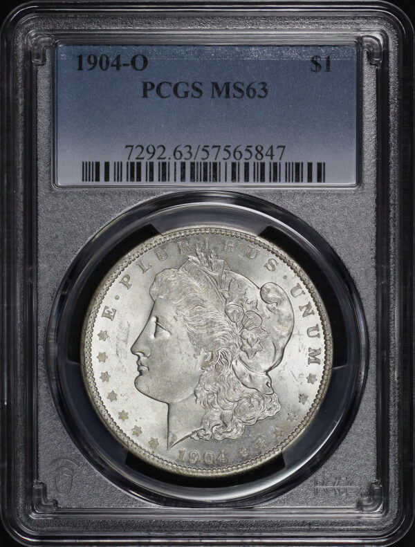 Obverse of this 1904-O Morgan Dollar PCGS MS-63