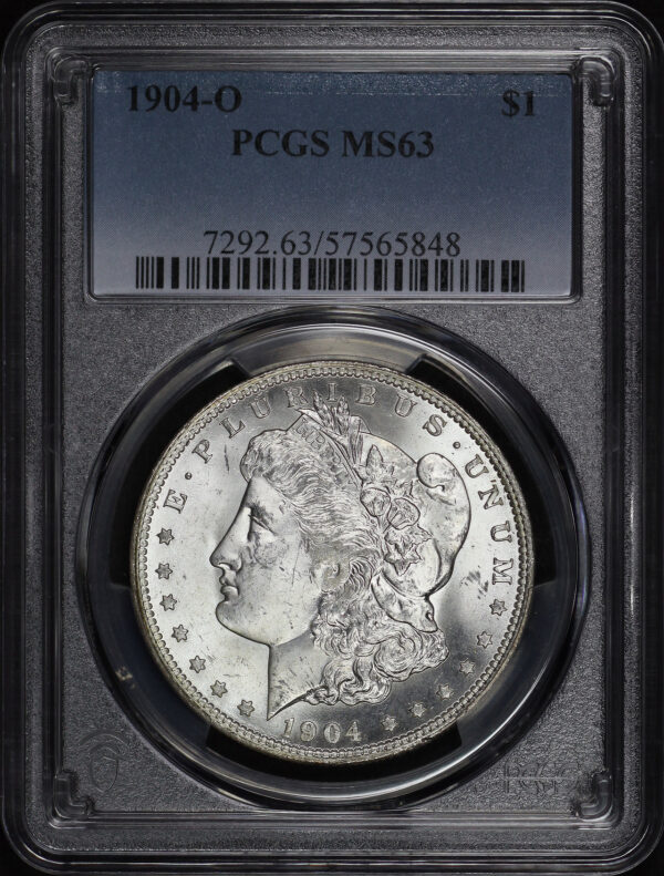 Obverse of this 1904-O Morgan Dollar PCGS MS-63