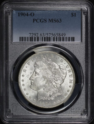 Obverse of this 1904-O Morgan Dollar PCGS MS-63