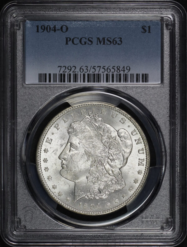Obverse of this 1904-O Morgan Dollar PCGS MS-63