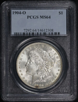 Obverse of this 1904-O Morgan Dollar PCGS MS-64