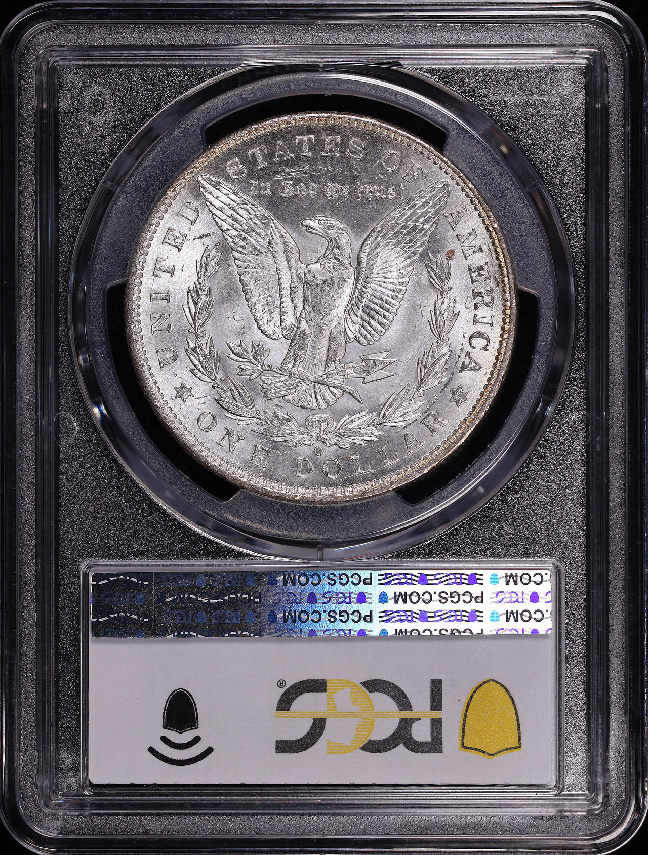 Reverse of this 1904-O Morgan Dollar PCGS MS-64 – Blue, Green, & Sunset Hue Obverse Toning