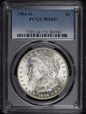 Obverse of this 1904-O Morgan Dollar PCGS MS-64+