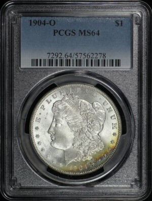 Obverse of this 1904-O Morgan Dollar PCGS MS-64