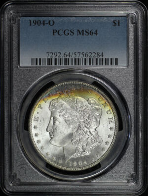 Obverse of this 1904-O Morgan Dollar PCGS MS-64