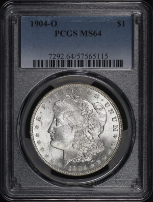 Obverse of this 1904-O Morgan Dollar PCGS MS-64