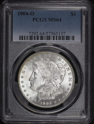 Obverse of this 1904-O Morgan Dollar PCGS MS-64
