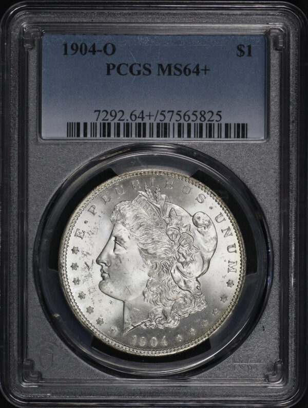 Obverse of this 1904-O Morgan Dollar PCGS MS-64+