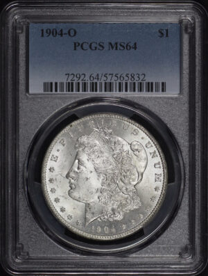 Obverse of this 1904-O Morgan Dollar PCGS MS-64