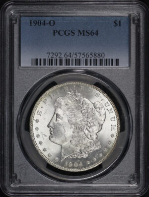 Obverse of this 1904-O Morgan Dollar PCGS MS-64