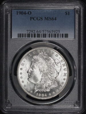 Obverse of this 1904-O Morgan Dollar PCGS MS-64