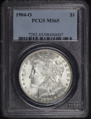 Obverse of this 1904-O Morgan Dollar PCGS MS-65
