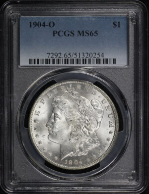Obverse of this 1904-O Morgan Dollar PCGS MS-65