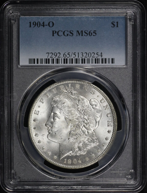 Obverse of this 1904-O Morgan Dollar PCGS MS-65