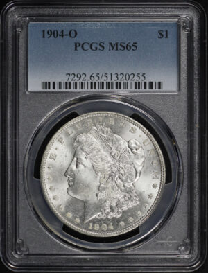 Obverse of this 1904-O Morgan Dollar PCGS MS-65