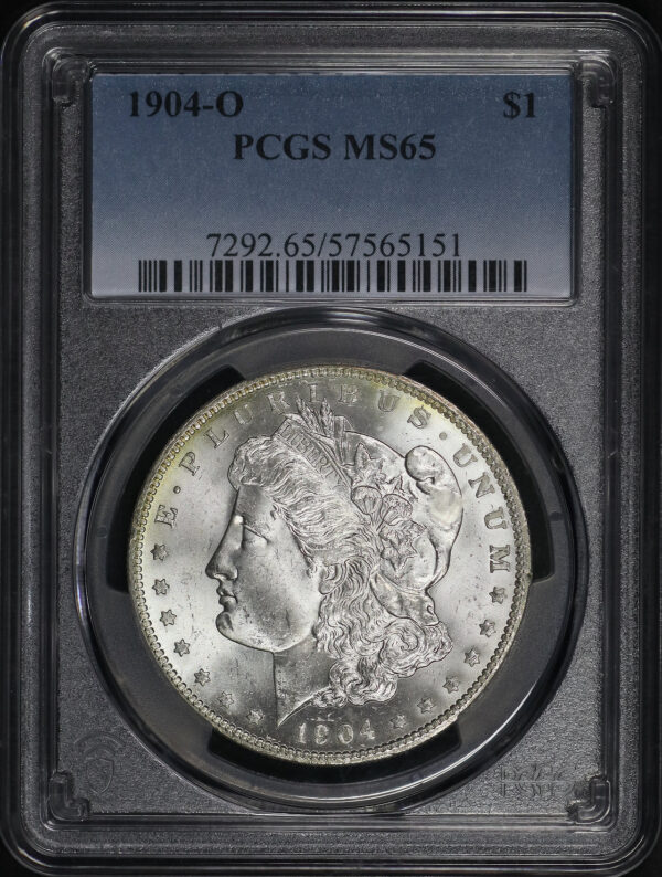 Obverse of this 1904-O Morgan Dollar PCGS MS-65